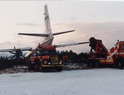 Berging av fly Ålesund lufthavn - Vigra hovedbilde